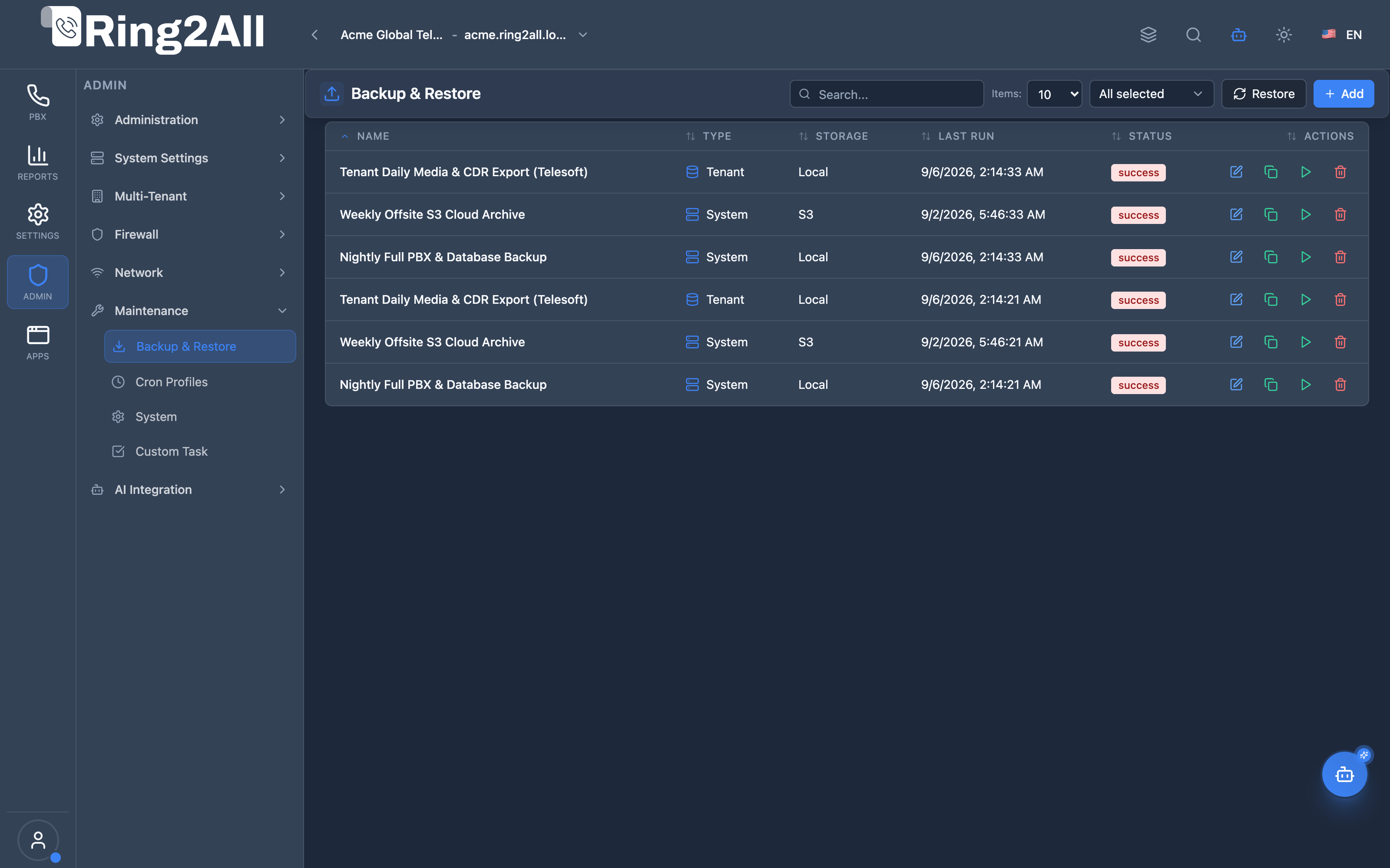 Backup & Restore Jobs Directory