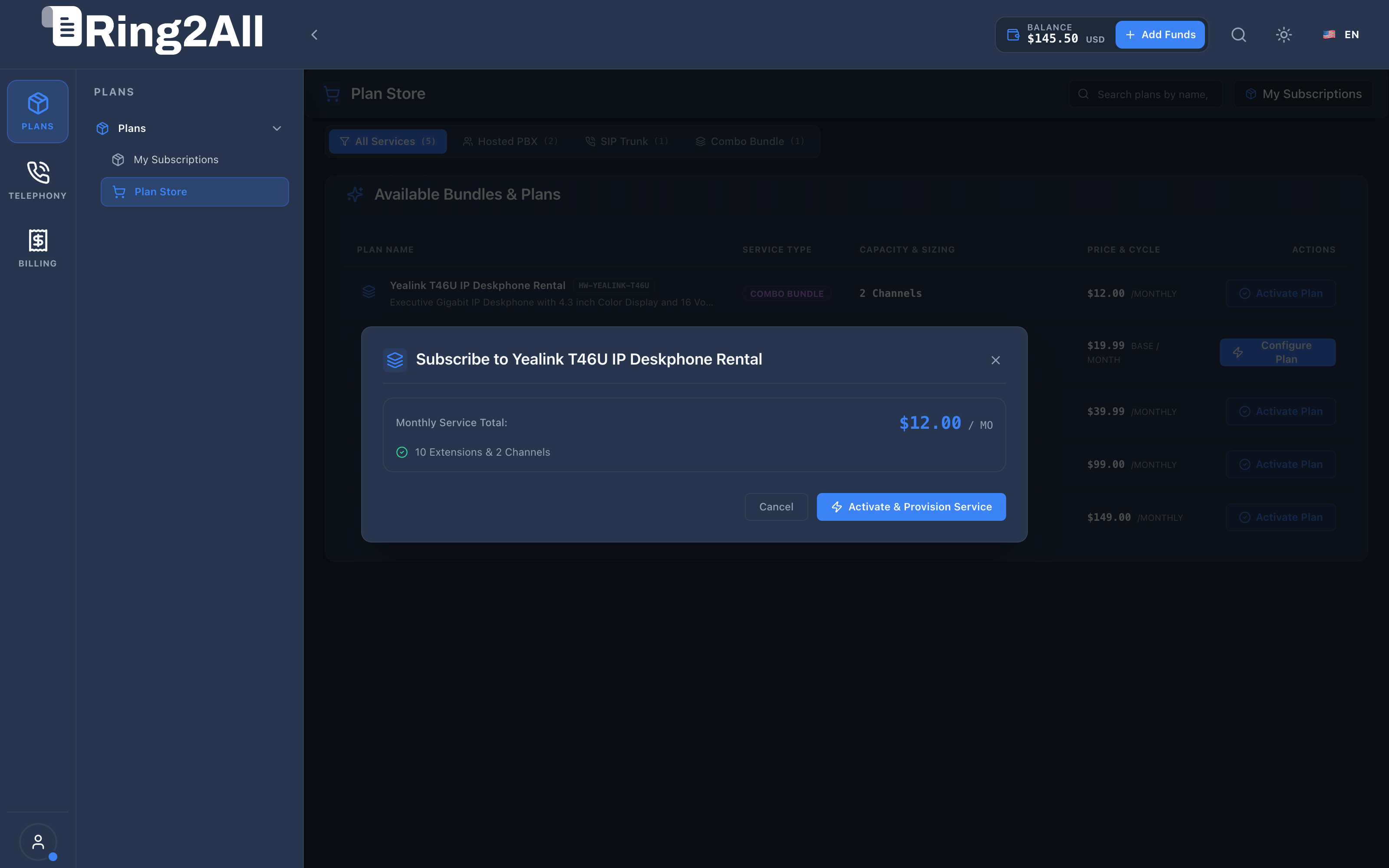 Plan Checkout Modal