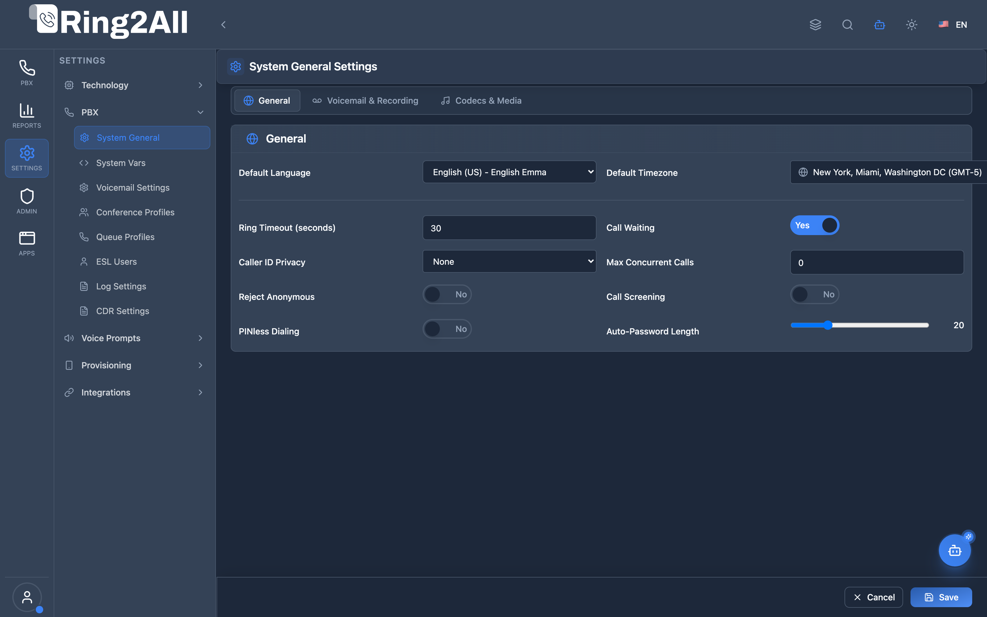 System General Form