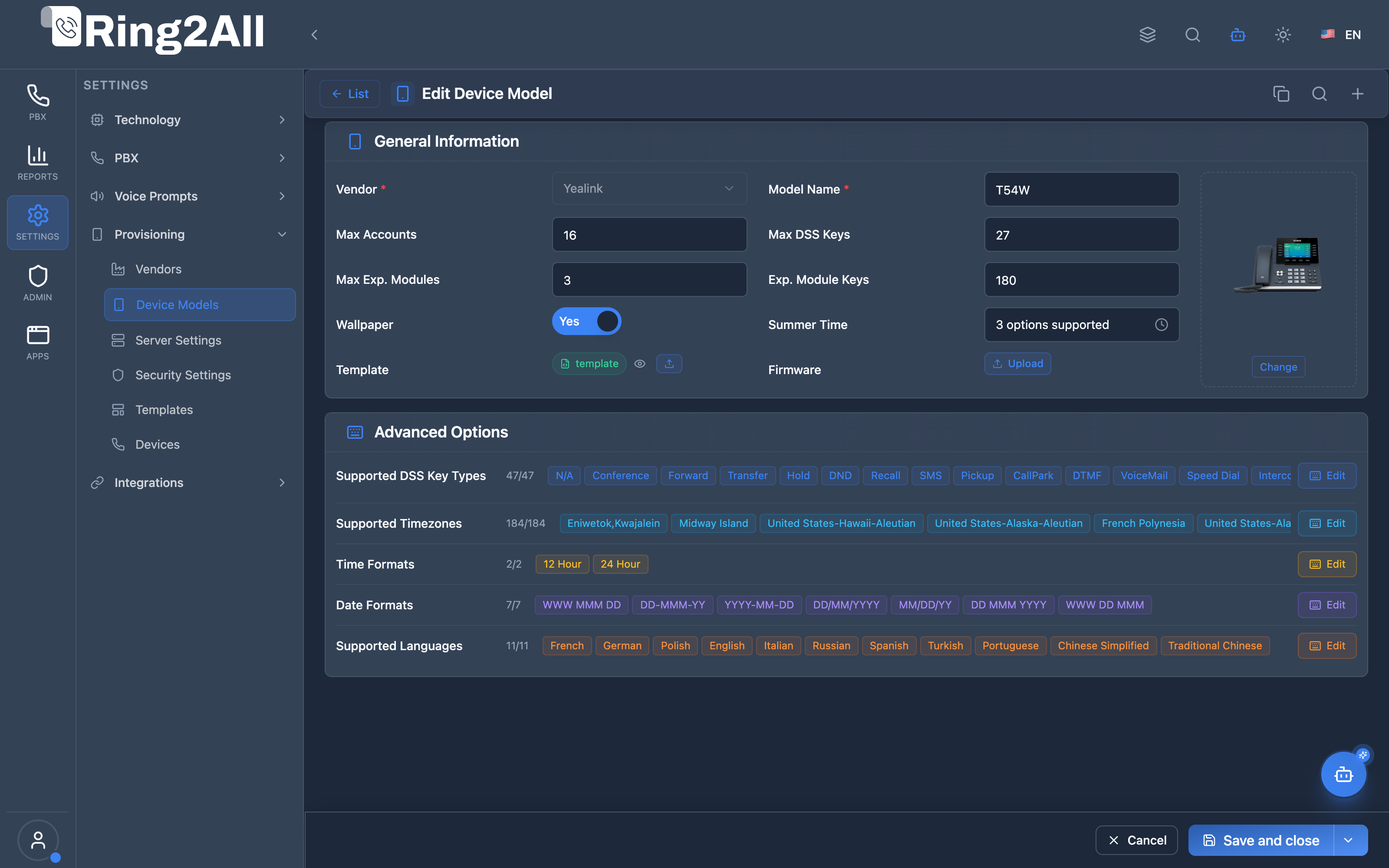 Device Model Form